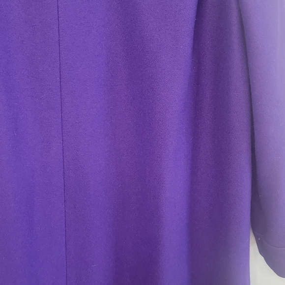 Vintage Dani Colby Wool Purple Mobwife Peacoat Classy Style Plus Size Coat - Picture 5 of 13